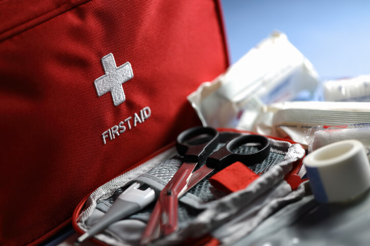 maintaining first aid kits for security guards